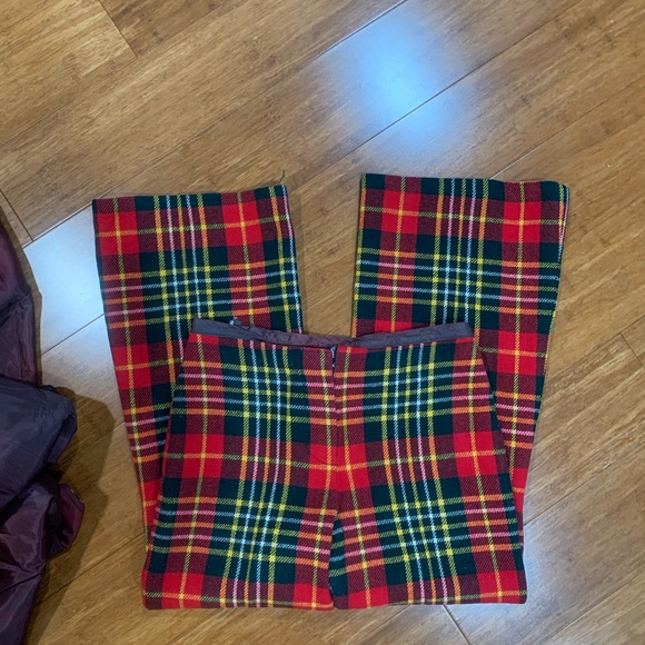 Vintage Bobbie Brooks Plaid Button-Up Vest/flare pant set approx size 8 - Picture 11 of 16